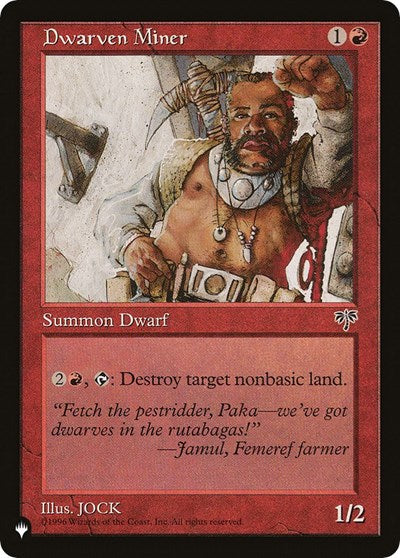 Dwarven Miner (The List) Near Mint