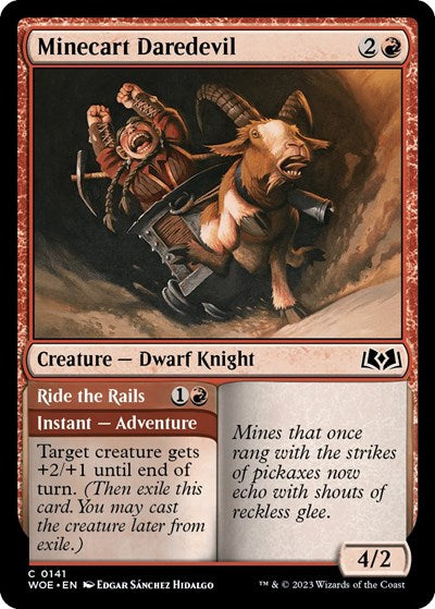 Minecart Daredevil (Wilds of Eldraine) Near Mint Foil
