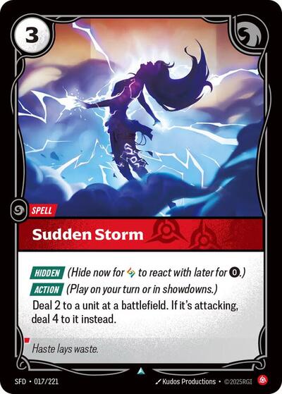 Sudden Storm (Spiritforged) Near Mint Foil