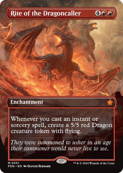 Rite of the Dragoncaller (Borderless) (Foundations) Near Mint