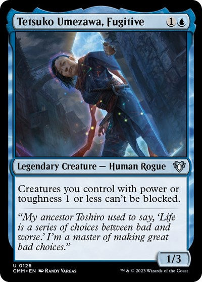 Tetsuko Umezawa, Fugitive (Commander Masters) Near Mint Foil