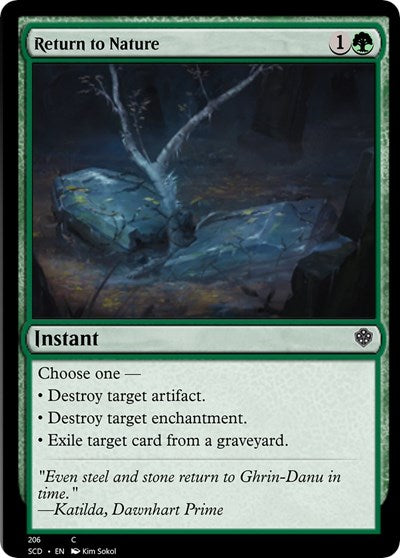 Return to Nature (Commander 2022 Starter Decks) Near Mint