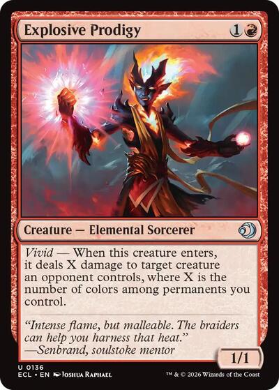 Explosive Prodigy (Lorwyn Eclipsed) Near Mint Foil