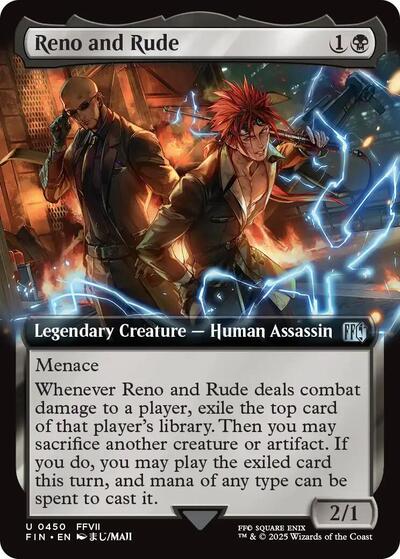 Reno and Rude (Extended Art) (Universes Beyond: FINAL FANTASY) Near Mint