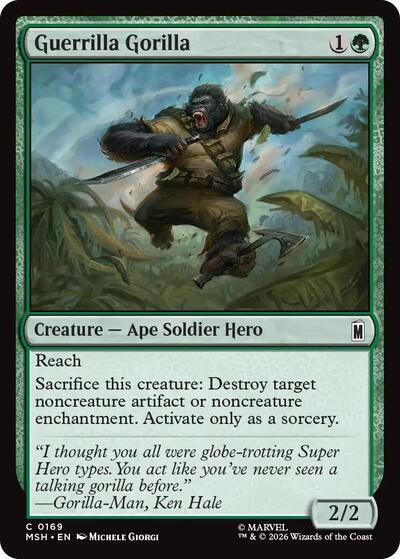 Guerrilla Gorilla (Marvel Super Heroes) Near Mint Foil