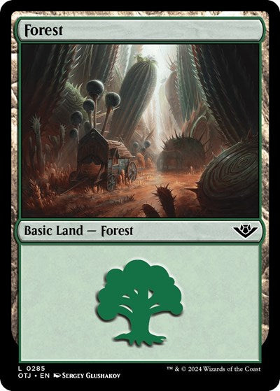 Forest (0285) (Outlaws of Thunder Junction) Near Mint Foil