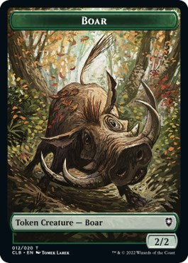 Boar Token (Commander Legends: Battle for Baldur's Gate) Near Mint