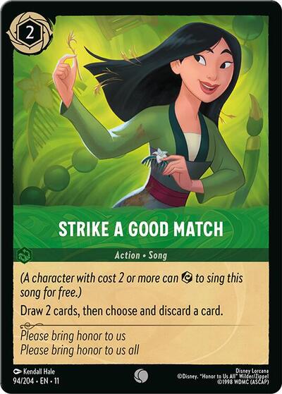 Strike a Good Match (Winterspell) Near Mint Cold Foil