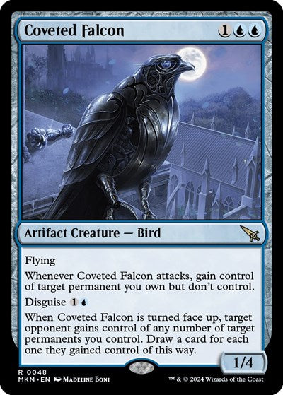 Coveted Falcon (Murders at Karlov Manor) Light Play Foil