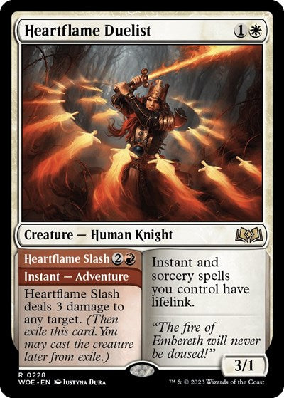 Heartflame Duelist (Wilds of Eldraine) Near Mint