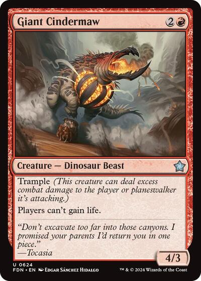 Giant Cindermaw (Foundations) Near Mint