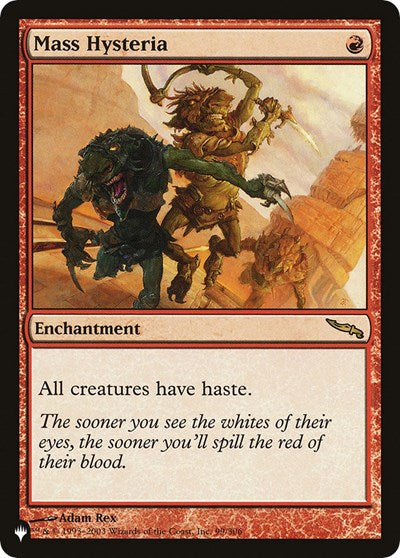 Mass Hysteria (The List) Near Mint