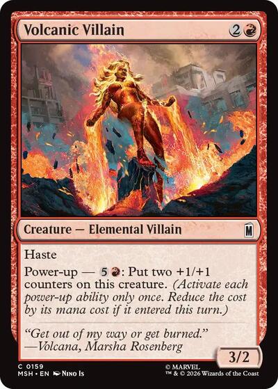 Volcanic Villain (Marvel Super Heroes) Near Mint Foil