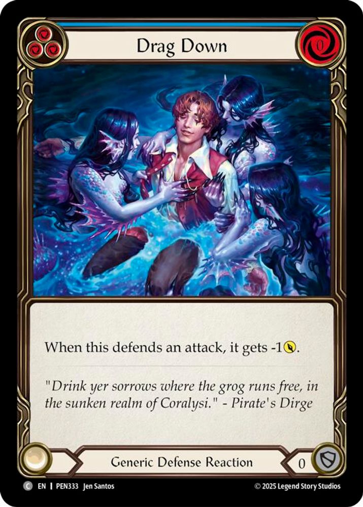 Drag Down (Blue)