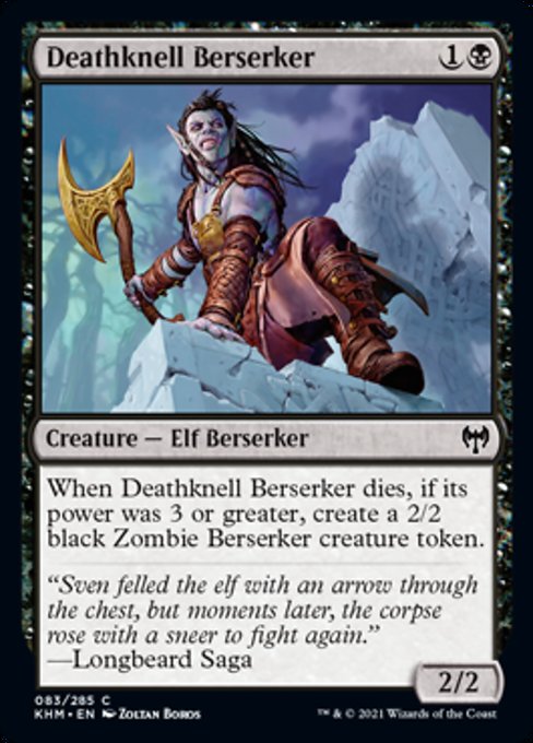 Deathknell Berserker (Kaldheim) Near Mint Foil