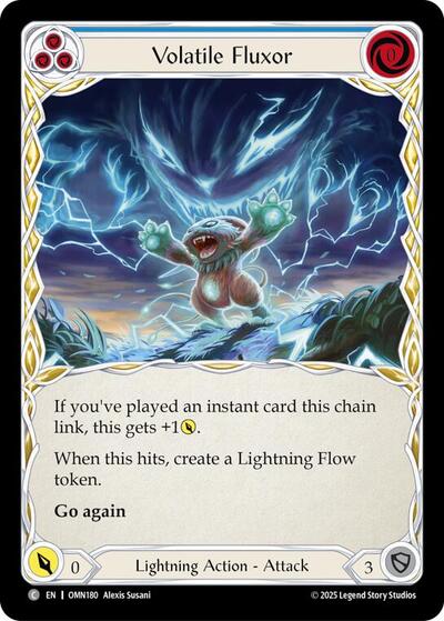Volatile Fluxor (Blue) (Omens of the Third Age) Near Mint Foil