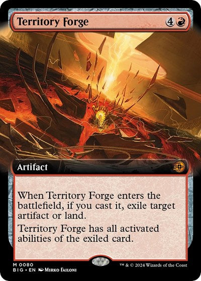 Territory Forge (Extended Art) (Outlaws of Thunder Junction: The Big Score) Near Mint