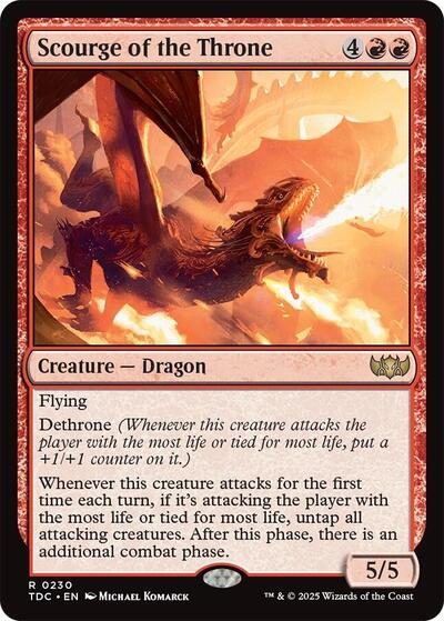 Scourge of the Throne (Commander: Tarkir: Dragonstorm) Near Mint