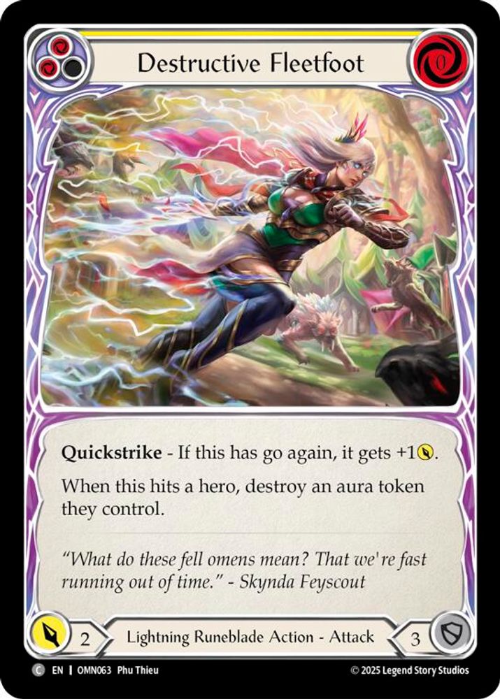 Destructive Fleetfoot (Yellow)