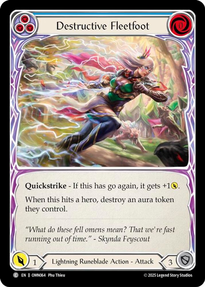 Destructive Fleetfoot (Blue)