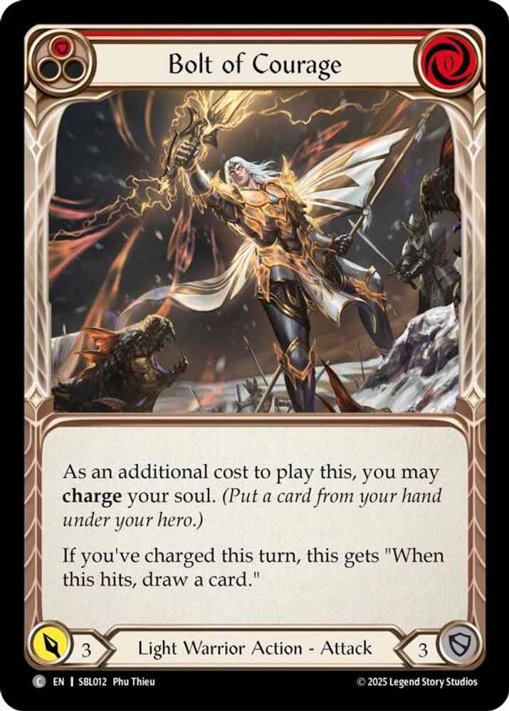 Bolt of Courage (Red)