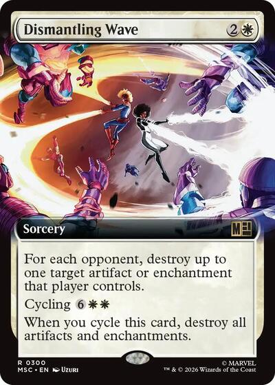 Dismantling Wave (Extended Art) (Commander: Marvel Super Heroes) Near Mint