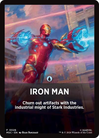 Iron Man Theme Card (Commander: Marvel Super Heroes) Near Mint