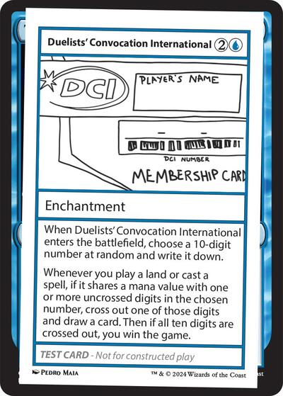 Duelists' Convocation International (Mystery Booster 2 Playtest Cards) Near Mint