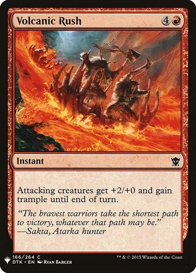 Volcanic Rush (Mystery Booster) Near Mint