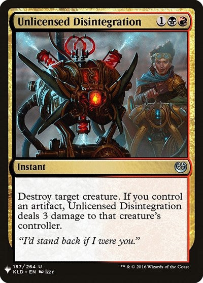 Unlicensed Disintegration (Mystery Booster) Near Mint