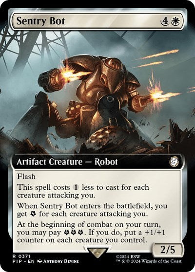 Sentry Bot (Extended Art) (Universes Beyond: Fallout) Near Mint Foil