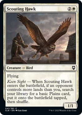 Scouting Hawk (Commander Legends: Battle for Baldur's Gate) Near Mint Foil