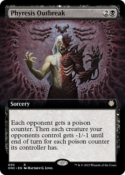 Phyresis Outbreak (Extended Art) (Commander: Phyrexia: All Will Be One) Near Mint