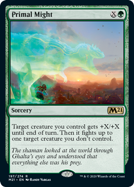 Primal Might (Magic 2021 Core Set) Near Mint