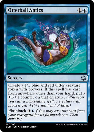 Otterball Antics (Bloomburrow) Near Mint Foil