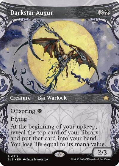 Darkstar Augur (Showcase) (Bloomburrow) Near Mint Foil