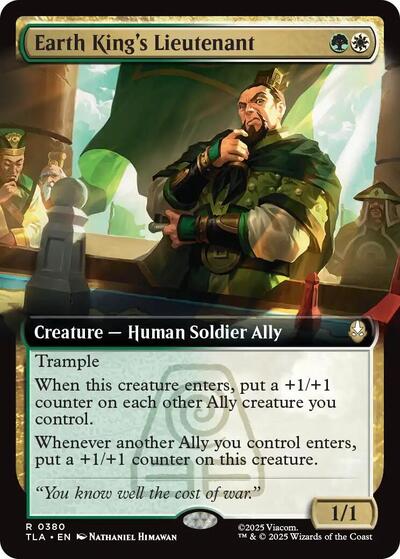 Earth King's Lieutenant (Extended Art) (Avatar: The Last Airbender) Near Mint