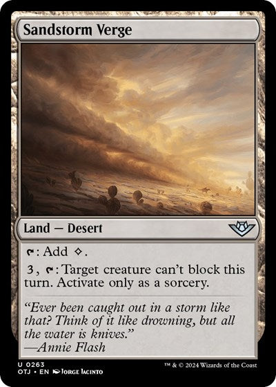 Sandstorm Verge (Outlaws of Thunder Junction) Near Mint
