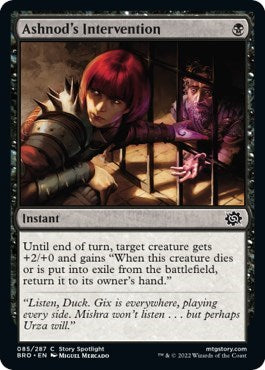 Ashnod's Intervention (The Brothers' War) Light Play Foil