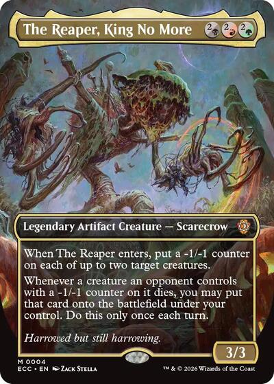 The Reaper, King No More (Borderless) (Commander: Lorwyn Eclipsed) Near Mint Foil