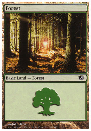 Forest (347) (8th Edition) Near Mint