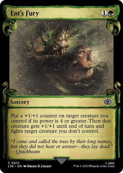 Ent's Fury (Showcase Scrolls) (Universes Beyond: The Lord of the Rings: Tales of Middle-earth) Near Mint