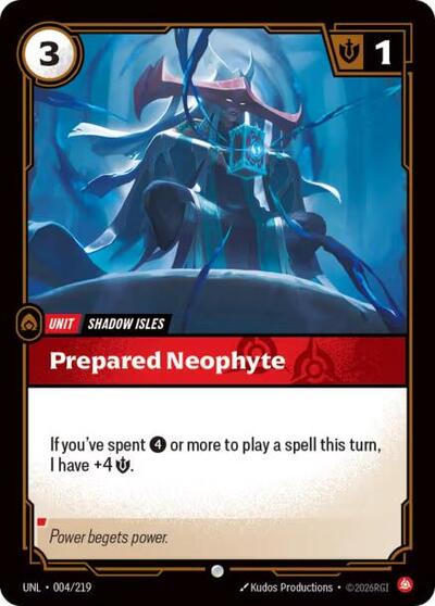 Prepared Neophyte (Unleashed) Near Mint