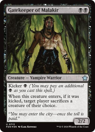 Gatekeeper of Malakir (Foundations) Near Mint Foil