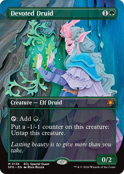 Devoted Druid (Borderless) (Special Guests) Near Mint