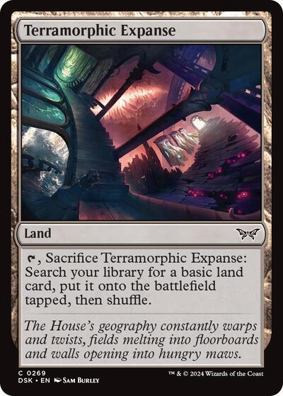 Terramorphic Expanse (Duskmourn: House of Horror) Near Mint Foil