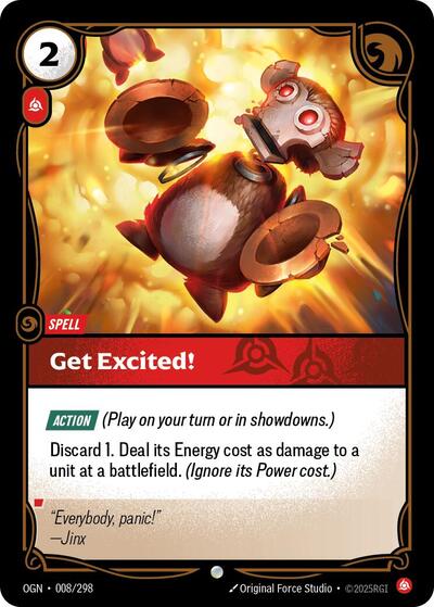 Get Excited! (Origins) Near Mint Foil
