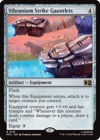 Vibranium Strike Gauntlets (Commander: Marvel Super Heroes) Near Mint