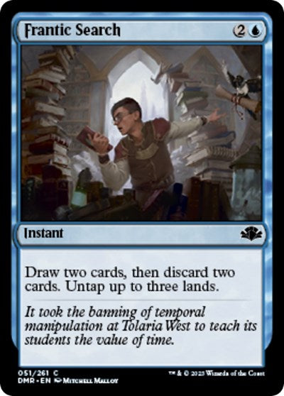 Frantic Search (Dominaria Remastered) Near Mint Foil