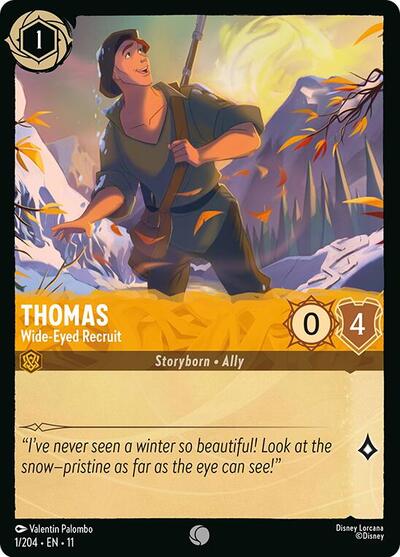Thomas - Wide-Eyed Recruit (Winterspell) Near Mint Cold Foil
